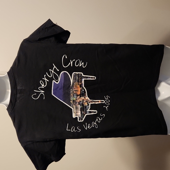 Cheryl Crow concert tour Las Vegas card art black m tshirt - Picture 2 of 2